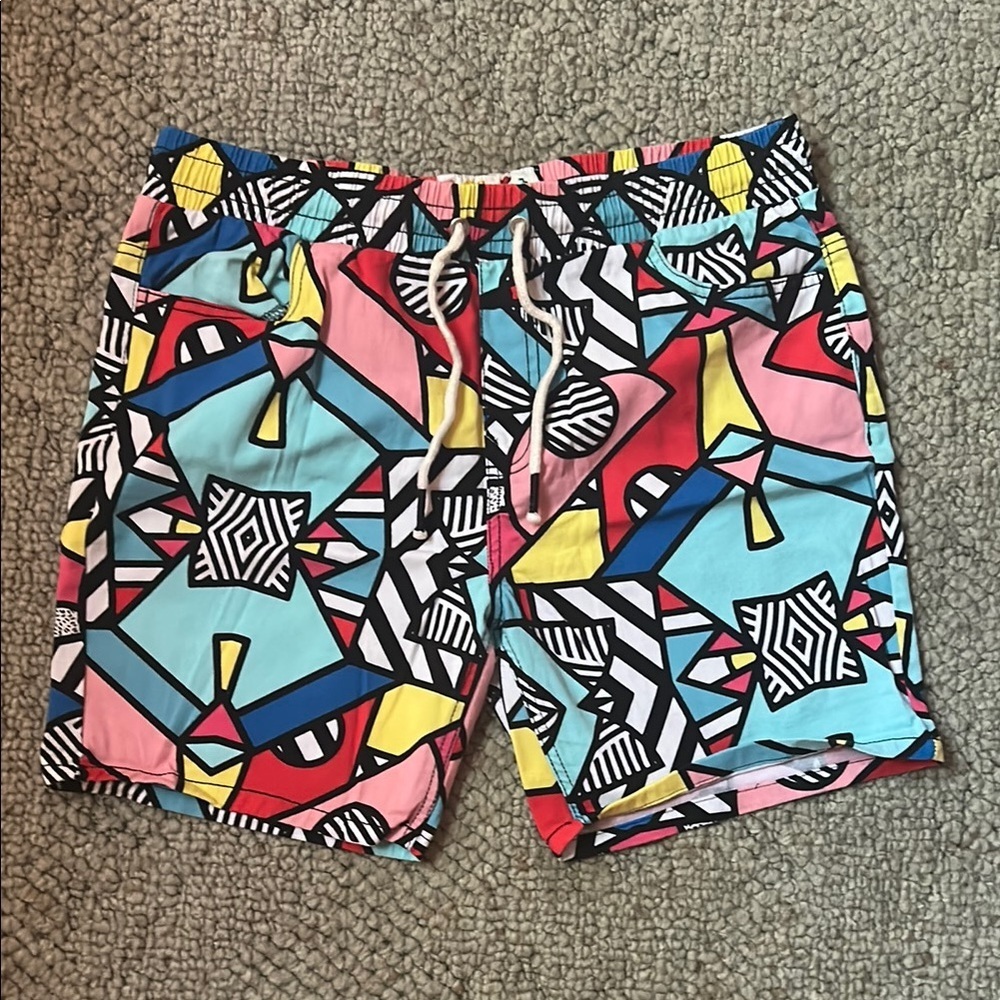 Oh Snap! Drill Clothing Company Stretch Will Geometric Shorts